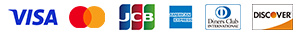 VISA、JCB、MasterCard、AMEX、DINERS